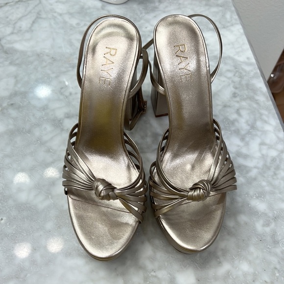 NEW Raye The Label Metallic Heels - Picture 4 of 13